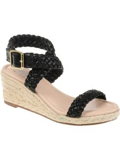 Promo 😉 Journee Collection Evolet 👩 Womens Faux Leather Braided Espadrilles 👏